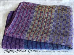 Woven Wrap: Catie in Purple Weft